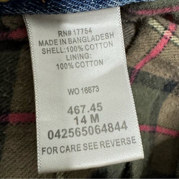 33.5 Waist Vintage Womens Flannel Lined Jeans Lakin and Mckey Winter Gropcore - Picture 8 of 8